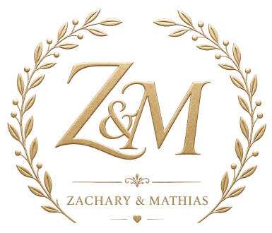 Z and M monogram for Zachary and Mathias